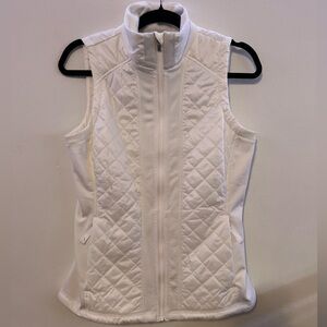 Athleta Women's Ivory Quilted/Puffer Vest